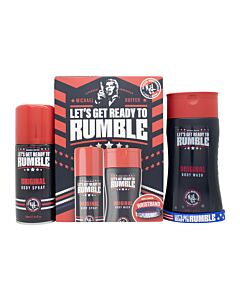 Michael Buffer Let's Get Ready To Rumble Gift Set 250ml Shower Gel + 150ml Body Spray + Wristband | Maznun Fashion