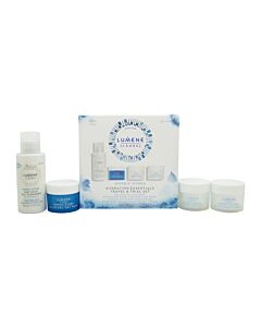 Lumene Nordic Hydra Gift Set 50ml Oat Milk Oil Cleanser + 15ml Gel Mask + 15ml Moisturizer + 15ml Overnight Cream | Maznun Fashion