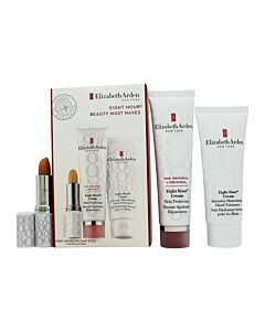 Elizabeth Arden Eight Hour Cream Gift Set 50ml Cream + 75ml Hand Treatment + 3.7g Protecting Lip Stick SPF15 | Maznun Fashion