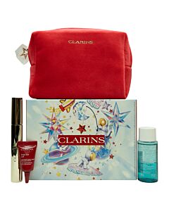 Clarins All About Eyes Gift Set 8ml Supra Volume Mascara + 30ml Instant Eye Make-Up Remover + 3ml Total Eye Lift | Maznun Fashion