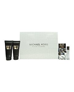 Michael Kors Pour Homme Gift Set 100ml EDP + 100ml Shower Gel + 100ml Aftershave Balm + 10ml EDP | Maznun Fashion