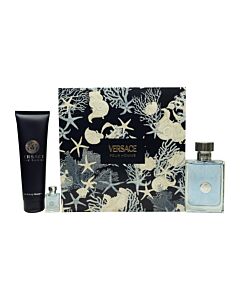 Versace Pour Homme Gift Set 100ml EDT + 150ml Bath and Shower Gel + 5ml EDT | Maznun Fashion