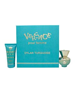 Versace Pour Femme Dylan Turquoise Gift Set 30ml EDT + 50ml Body Lotion | Maznun Fashion