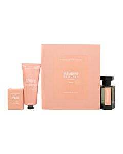 L'Artisan Parfumeur Mémoire de Roses Gift Set: EDP Spray 50ml + Soap 25g + Hand Cream 65ml | Maznun Fashion