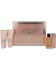 Michael Kors Gorgeous! Gift Set 100ml EDP + 100ml Body Lotion + 100ml Shower Gel + 10ml EDP-V001959 | Maznun Fashion