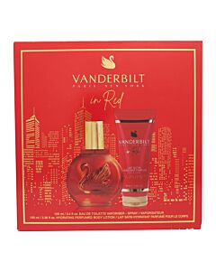 Gloria Vanderbilt In Red Gift Set 100ml EDT + 100ml Body Lotion | Maznun Fashion