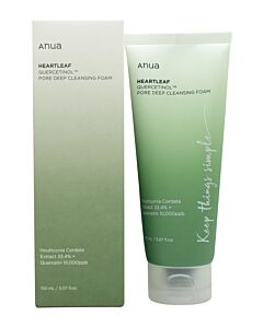 Anua Heartleaf Quercetinol Pore Deep Cleansing Foam 150ml - Heartleaf + BHA-J650581 | Maznun Fashion
