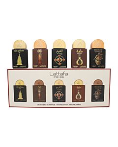 Lattafa Pride Gift Set Collection No.4 - 5 x 20ml (This set contains: Art of Arabia III AjwaaAl Qiam GoldMasaBrioche Vanille) | Maznun Fashion