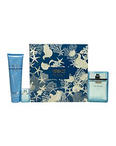 Versace Man Eau Fraiche Gift Set 100ml EDT + 5ml EDT + 150ml Shower Gel | Maznun Fashion