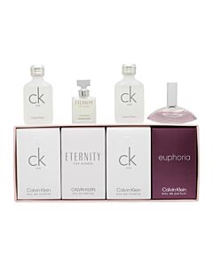 Calvin Klein Ladies Mini Set Gift Set: 2 x CK One EDT 10ml + Eternity 5ml + Euphoria 4ml | Maznun Fashion