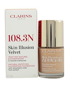 Clarins Skin Illusion Velvet Foundation 30ml - 108.3N | Maznun Fashion