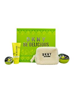 DKNY Be Delicious Gift Set 100ml EDP + 15ml EDP + 100ml Body Lotion + Pouch-N9913214 | Maznun Fashion