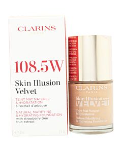 Clarins Skin Illusion Velvet Foundation 30ml - 108.5W Cashew | Maznun Fashion