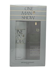 Jacques Bogart One Man Show Gift Set 100ml EDT + 200ml Body Spray-T539283 | Maznun Fashion