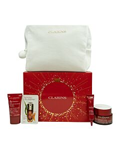 Clarins Super Restorative Gift Set 50ml Day Cream All Skintypes + 15ml Night Cream All Skintypes + 7ml Total Eye Serum + Pouch | Maznun Fashion