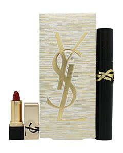 Yves Saint Laurent Gift Set 9ml Lash Clash Extreme Volume Mascara + Mini Rouge Pur Couture Lip Stick 25 | Maznun Fashion