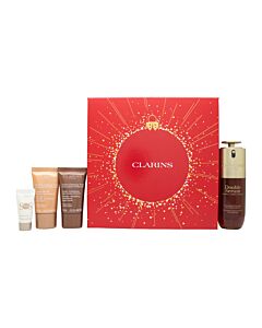 Clarins Double Serum Gift Set 50ml Double Serum + 15ml Extra Firming Day + 15ml Extra Firming Night + 5ml SOS Primer White | Maznun Fashion