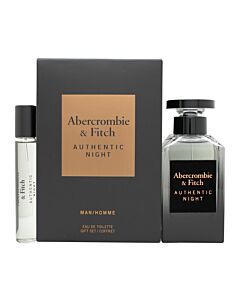 Abercrombie & Fitch Authentic Night Gift Set 100ml EDT + 15ml EDT | Maznun Fashion