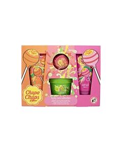 Chupa Chups Body Care 4pc Gift Set : Shower & Bath Cream 2x 100ml + Body Butter 100ml + Bath Fizzer 60gr-V8041101 | Maznun Fashion