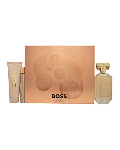 Hugo Boss Boss The Scent for Her Gift Set 100ml EDP + 75ml Body Lotion + 10ml EDP-N3981215 | Maznun Fashion