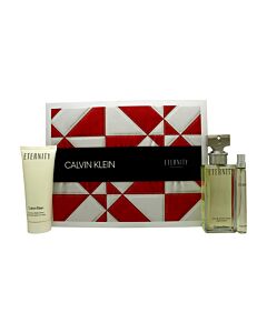 Calvin Klein Eternity Gift Set 100ml EDP + 100ml Body Lotion + 10ml EDP-C363559 | Maznun Fashion
